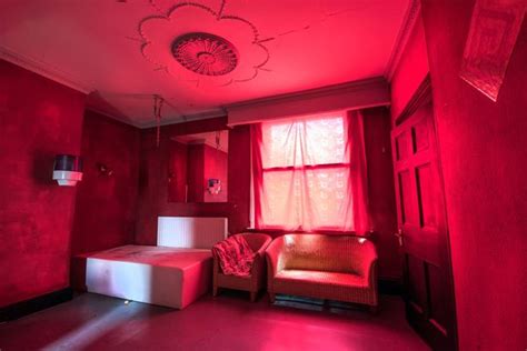 Underwear Hanging From The Lampshades And A Bdsm Room Inside Abandoned Swingers Club Frozen