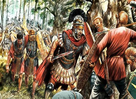 Battle Of Teutoburg Forest Roman History Ancient War Roman Soldiers