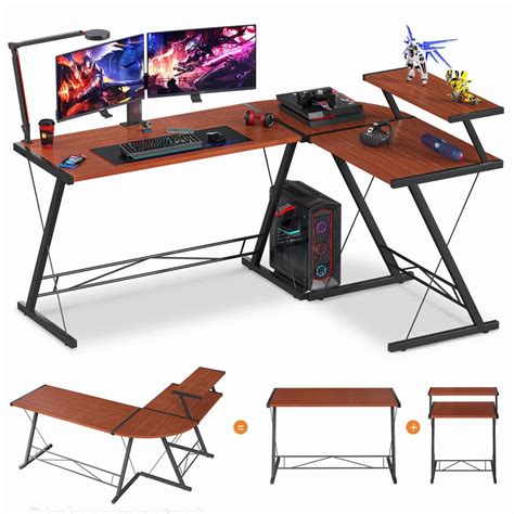 Buy Coleshome Extra Large L Shaped Desk L Desk Gaming Computer Corner