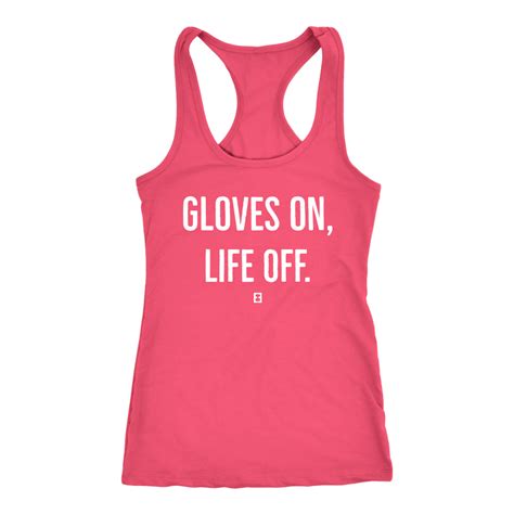 Gloves On Life Off Kickboxing Tank Top Boxing Rounds Strong Female Lead Tank Top Sale Trendy