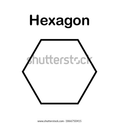 Hexagon Math Shape Math Shapes Stock Vector Royalty Free 1866750415
