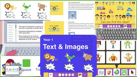 preview year 1 text and images ilearn2 primary computing made easy