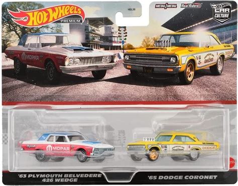 2 Pack Plymouth Belvedere 426 Wedge 1963 Dodge Coronet 1965 Hot