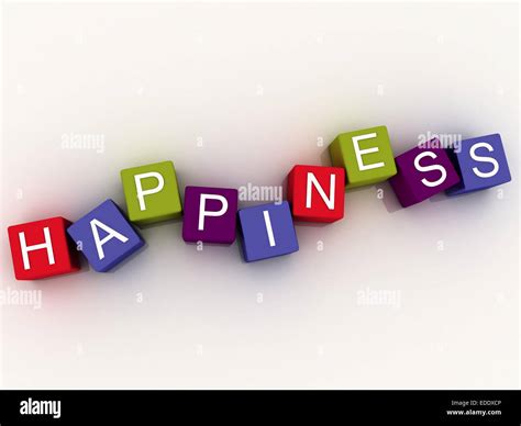 3d Image Happiness Issues Concept Word Cloud Background Stock Photo Alamy