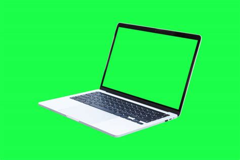 Open Laptop Green Screen Stock Photos Pictures And Royalty Free Images