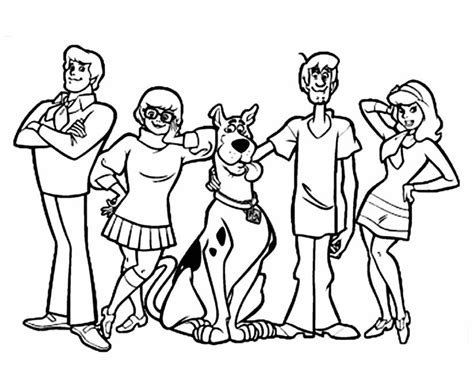 Dessins Gratuits à Colorier Coloriage Scooby Doo à imprimer