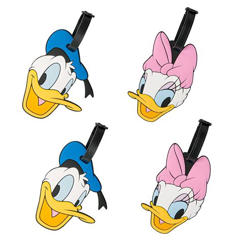 Buy Disneydisney Donald And Daisy Duck Luggage Tags 4 Piece Set Daisy