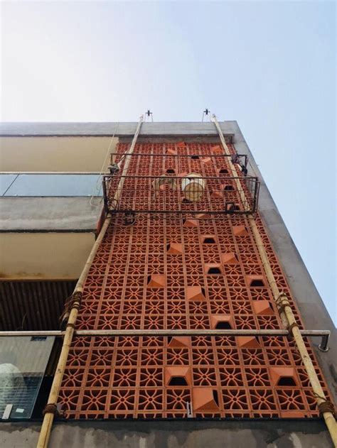 Terracotta Jaali Facade Architecture Brick Architecture