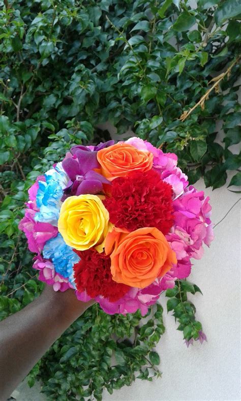Silk bouquets are an incredible way to save without sacrificing the quality of your event. Vibrant bouquet. | Vibrant bouquet, Caribbean wedding ...