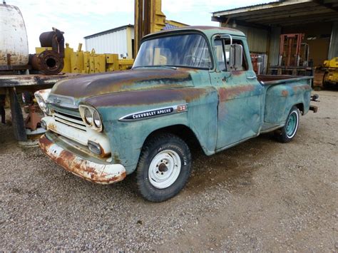 1959 Chevy 12 Ton Apache Truck Pick Up Step Side Long Bed Original