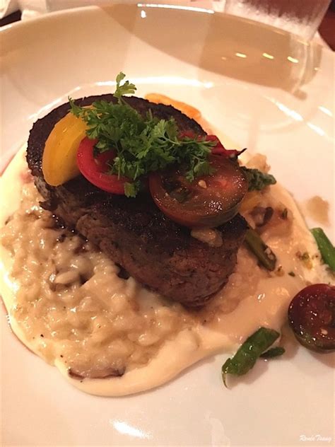 Foie sauté à l'alsacienne avec späetzle mousse au chocolat poire au vin. Le Cellier Steakhouse, Canada Pavillion at EPCOT - Life is ...