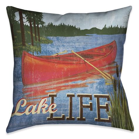 Pillow set throw pillow covers throw pillows outdoor seating indoor outdoor scrapbook quotes lake water water life entryway bench. Lake Life Decorative Pillow