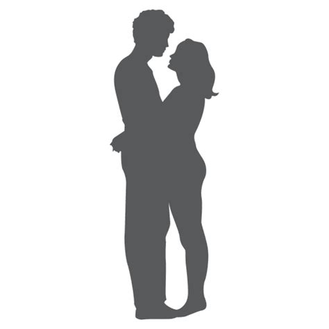 Romantic Couple Silhouette Transparent Png And Svg Vector File