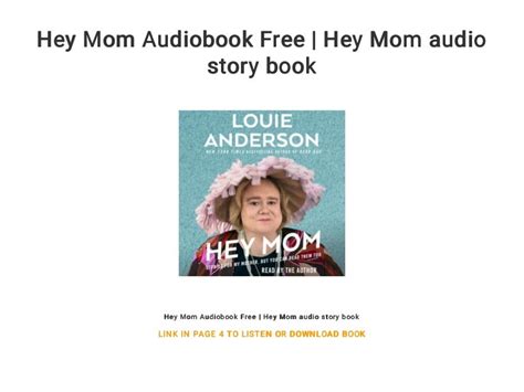 Hey Mom Audiobook Free Hey Mom Audio Story Book