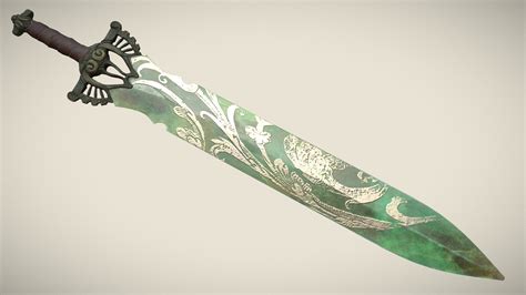 Jade Sword Download Free 3d Model By Ole Gunnar Isager