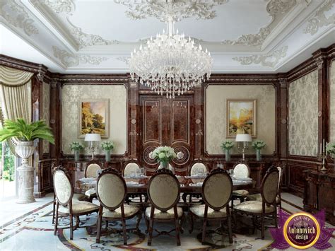Dining Room Interior In Classic Style Of Katrina Antonovich By Luxury