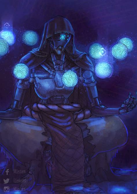 ArtStation Zenyatta Fanart Maëva Godard Overwatch drawings