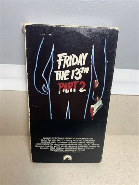 Friday The 13th Part 2 Vhs 1994 Slasher Horror Camp Crystal Lake