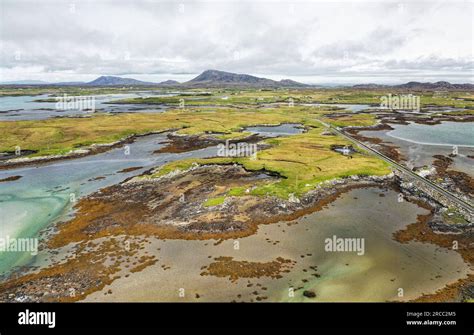 North Uist Outer Hebrides Aerial View From Middle Of North Ford