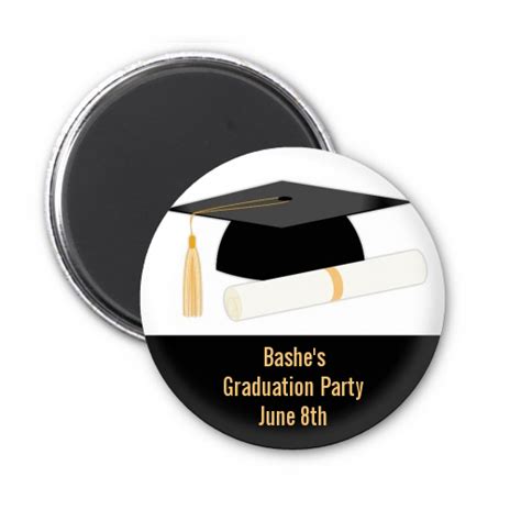 Graduation Cap Personalized Graduation Party Magnet Favors