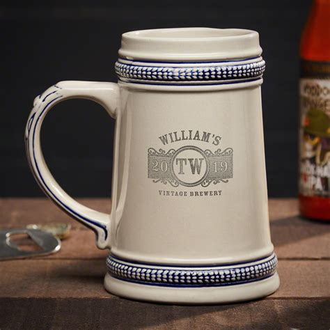 Marquee Personalized Beer Stein Tankard Style