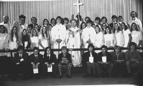 Rev Cory Randall At Baptism With Daughters Liz And Sarah Ca 1972