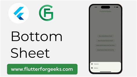 Flutter Bottom Sheets A Comprehensive Guide With Examples Youtube
