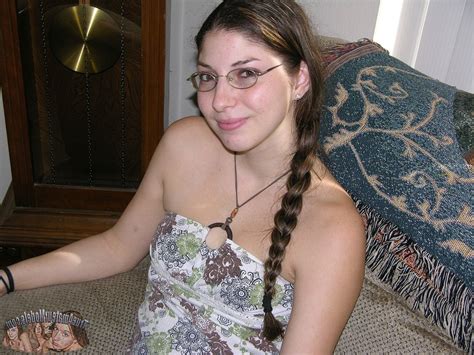 Amateur Tiny Breasted Petite Teen In Glasses True