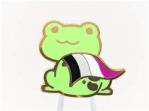Pride Frog Lgbtq Flag Hard Enamel Pin Choose Nonbinary Etsy
