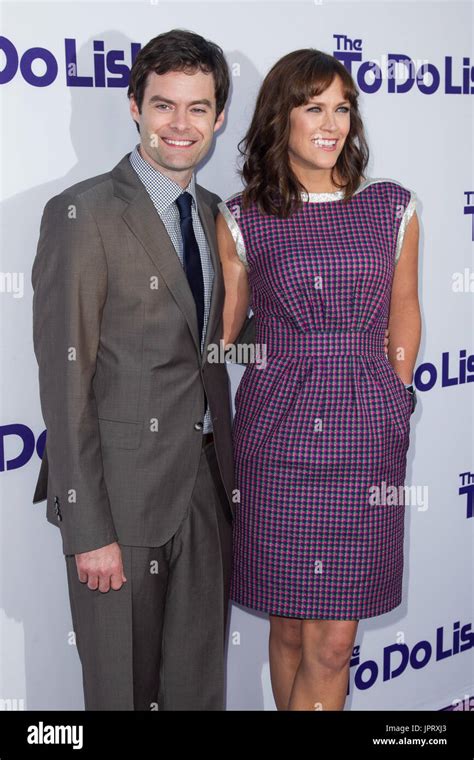 Bill Hader And Maggie Carey Attends The Premiere Of CBS Films The To