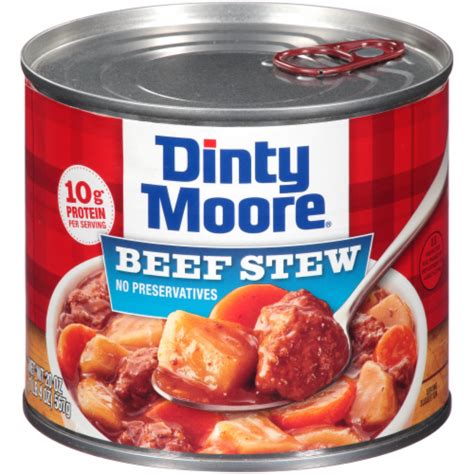 Nutrition facts label for hormel, dinty moore beef stew, canned entree. Dinty Moore Hearty Meals Beef Stew, 20 oz | Dinty moore ...