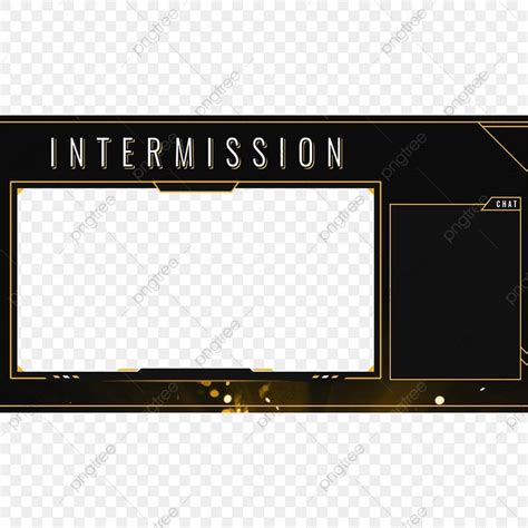 Intermission Screen Overlay For Streamers In Transparent Background