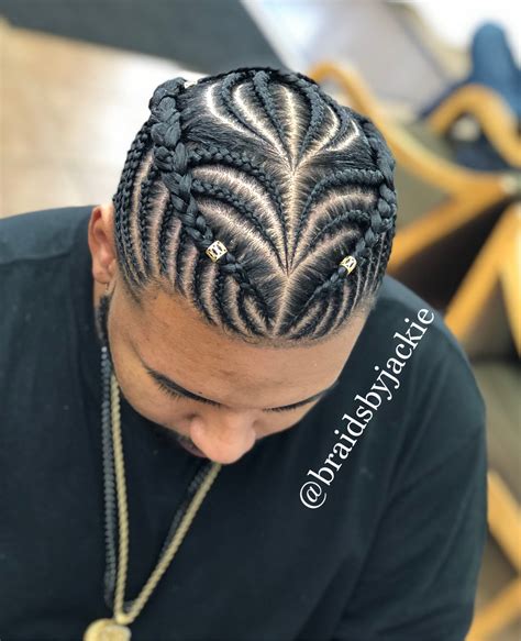 Black Men Two Braids Hairstyle Hairstyle Guides