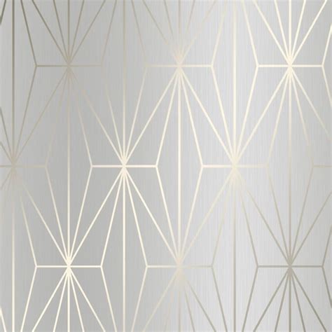 Arna Geo Wallpaper In Grey And Gold Geo Wallpaper Grey And Gold