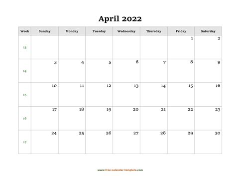 Calendar 2022 April Tamil Calendar Template 2022