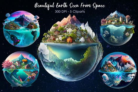Beautiful Earth Seen From Space Graphic By Zemira · Creative Fabrica