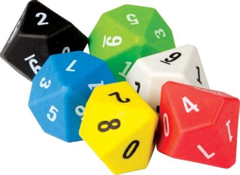 Tcr 20805 10 Sided Dice Rubber Dice Learning Center Math Skills Teacher