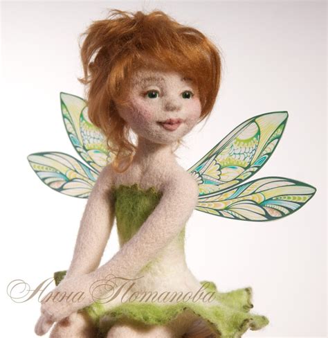 Video Tutorial Fairy Wings As A T Needle Felted Doll Etsy