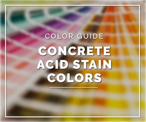 Acid Stain Colors For Concrete