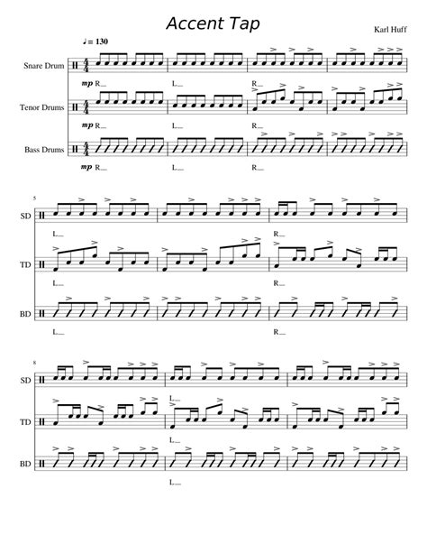 Wilson is a known performer/music instructor. Accent Tap Warmup Sheet music for Percussion | Download free in PDF or MIDI | Musescore.com