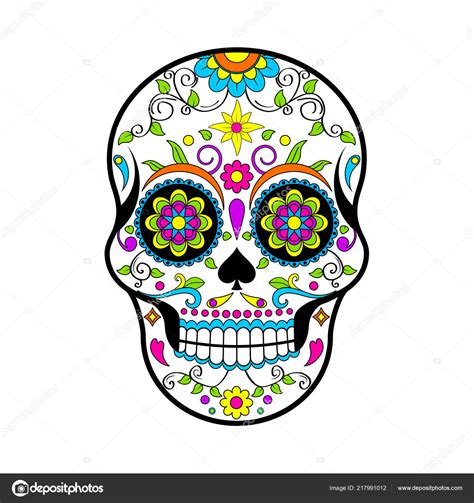 Day Of The Dead Celebration Sugar Skull Stock Vector Illustration Of 243