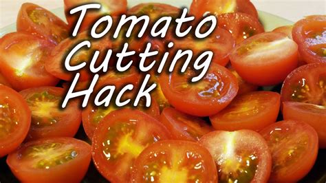 How to Cut Tomatoes Like a Ninja - Cooking Hack - YouTube