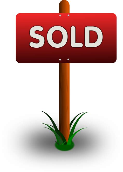 Clipart Sold Sign