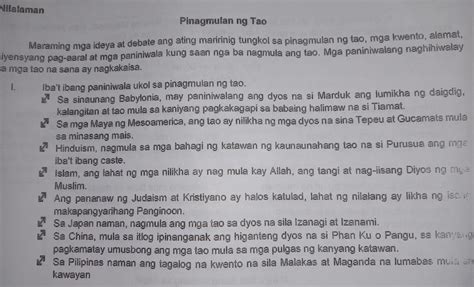 Base Sa Iyong Paniwala Sumulat Ng Isang Talata Na Nagpapaliwanag Kung Saan Nanggaling Ang Ta D