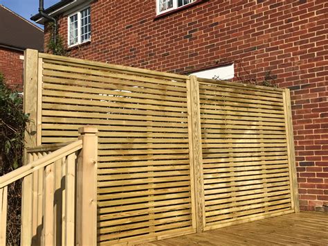 Venetian Slatted Fence Panel Guaranteed For 25 Years This Decorative