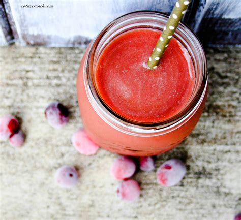 Coconut Cranberry Protein Smoothie For Good Gut Health