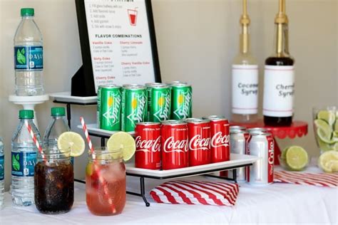 Flavored Soda Station A Fun Drink Station Idea For Your Party