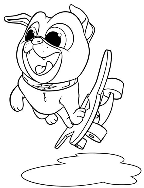 Bingo and Rolly Coloring Page - Free Printable Coloring Pages for Kids