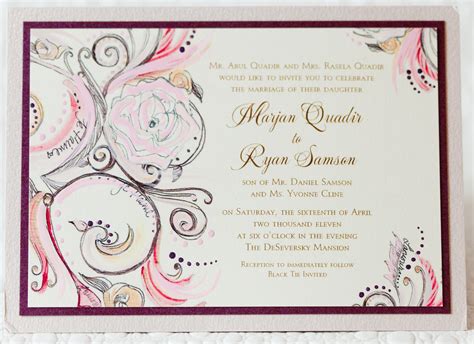 Organize your wedding invitations in style with pocket invitations that are horizontally oriented for a contemporary, cool look. Wedding Invitations - Wedding Invitation Wording - Inside ...