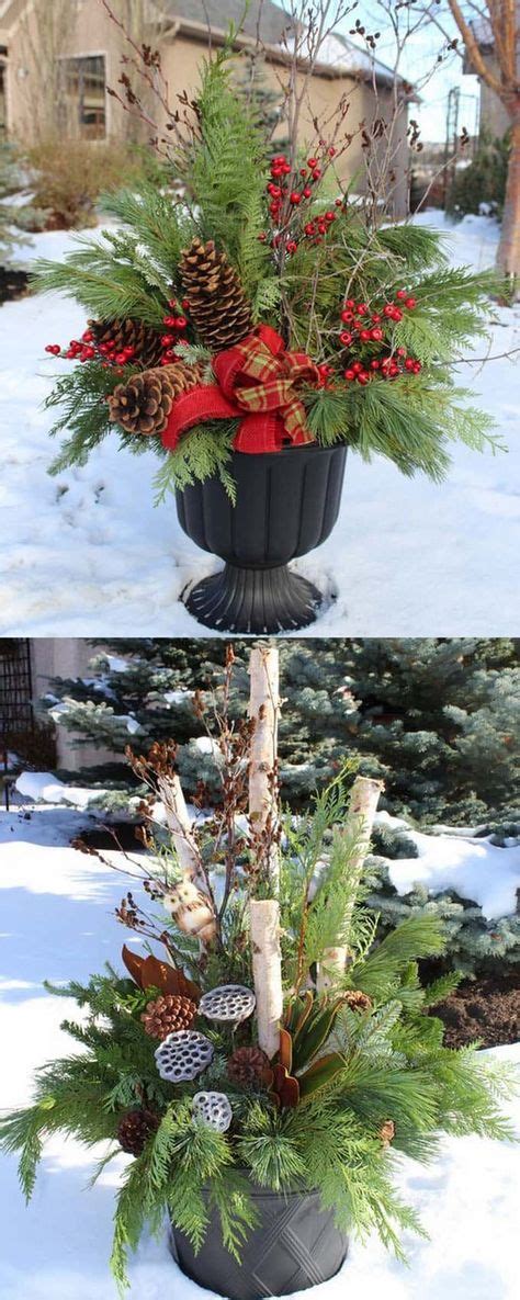 293 Best Christmas Container Gardens Images On Pinterest Christmas